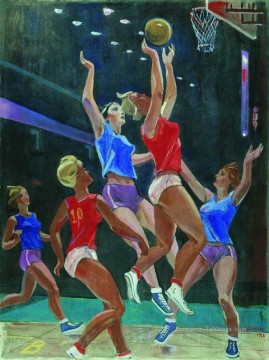 basketball 10 impressionniste Peinture à l'huile